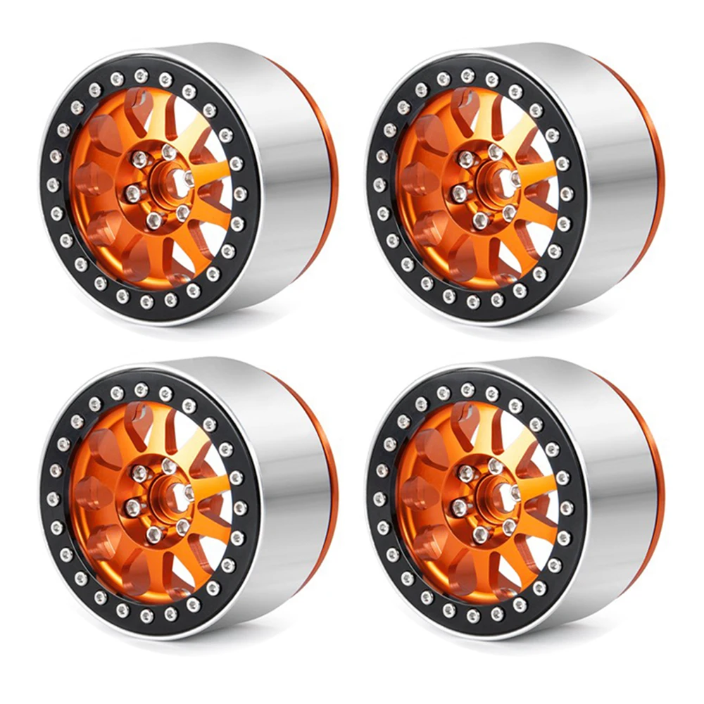 

RC 4PCS 2.2" Metal Beadlock 12-Spokes Wheel Rim for RC Crawler Car TRX4 TRX6 Axial SCX10 90046 RR10 Wraith