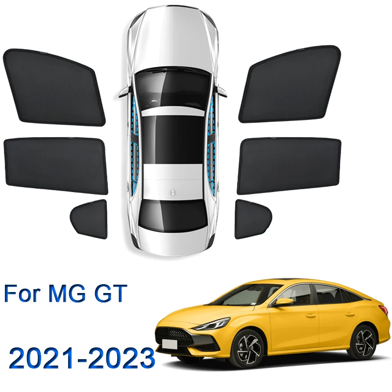 Fit For MG GT 2021 2022 2023 Car Side Window Sunshades Magnetic Adsorption Curtain Privacy Car Sun Shade UV Reflection Accessory