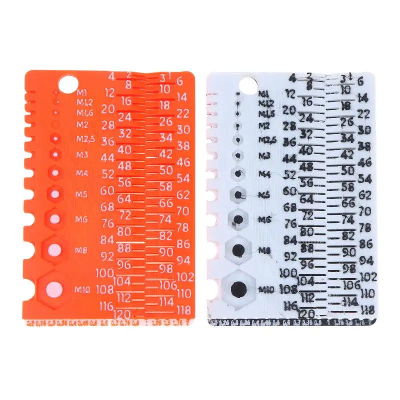 M1-M10 Schrauben- und Bolzenmesswerkzeug, langlebig, tragbar, Werkstattmessgerät, perfektes Geschenk für Heimwerker und Heimreparaturen. – Detail 12