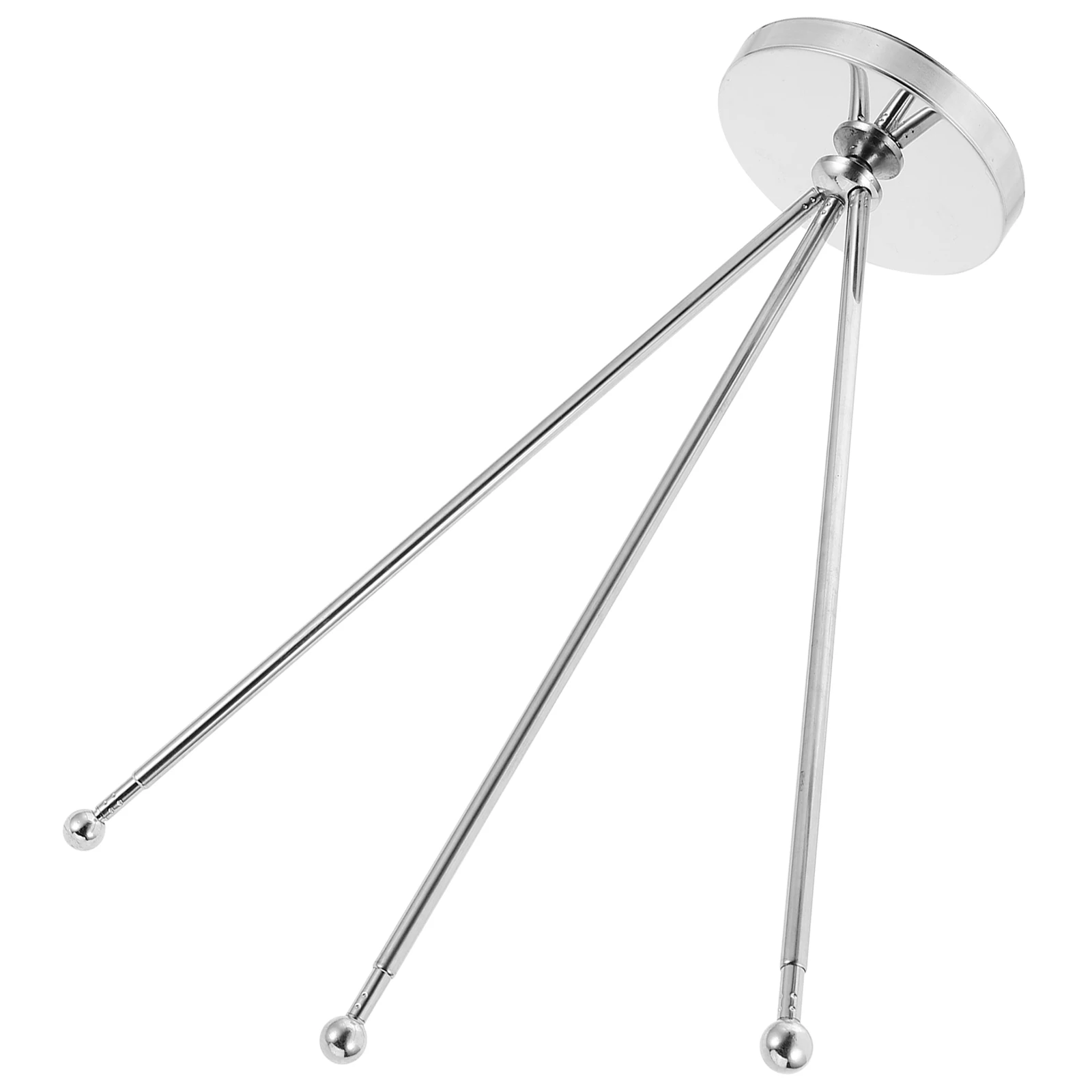 

Stainless Steel Flagpole Base Desk Table Office Holder Stand Car Support Silver Fixing PoleBracket Resistant Stable