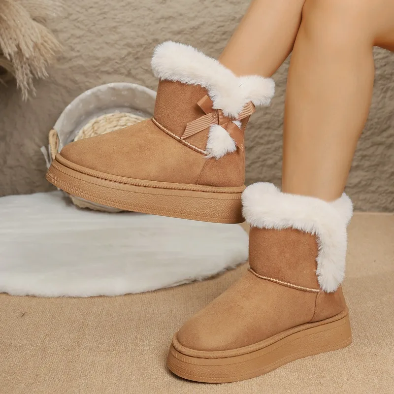 

205, новые зимние модные удобные зимние ботинки на толстой подошве, женская обувь, новый узор, уличные износостойкие размеры, женские ботинки