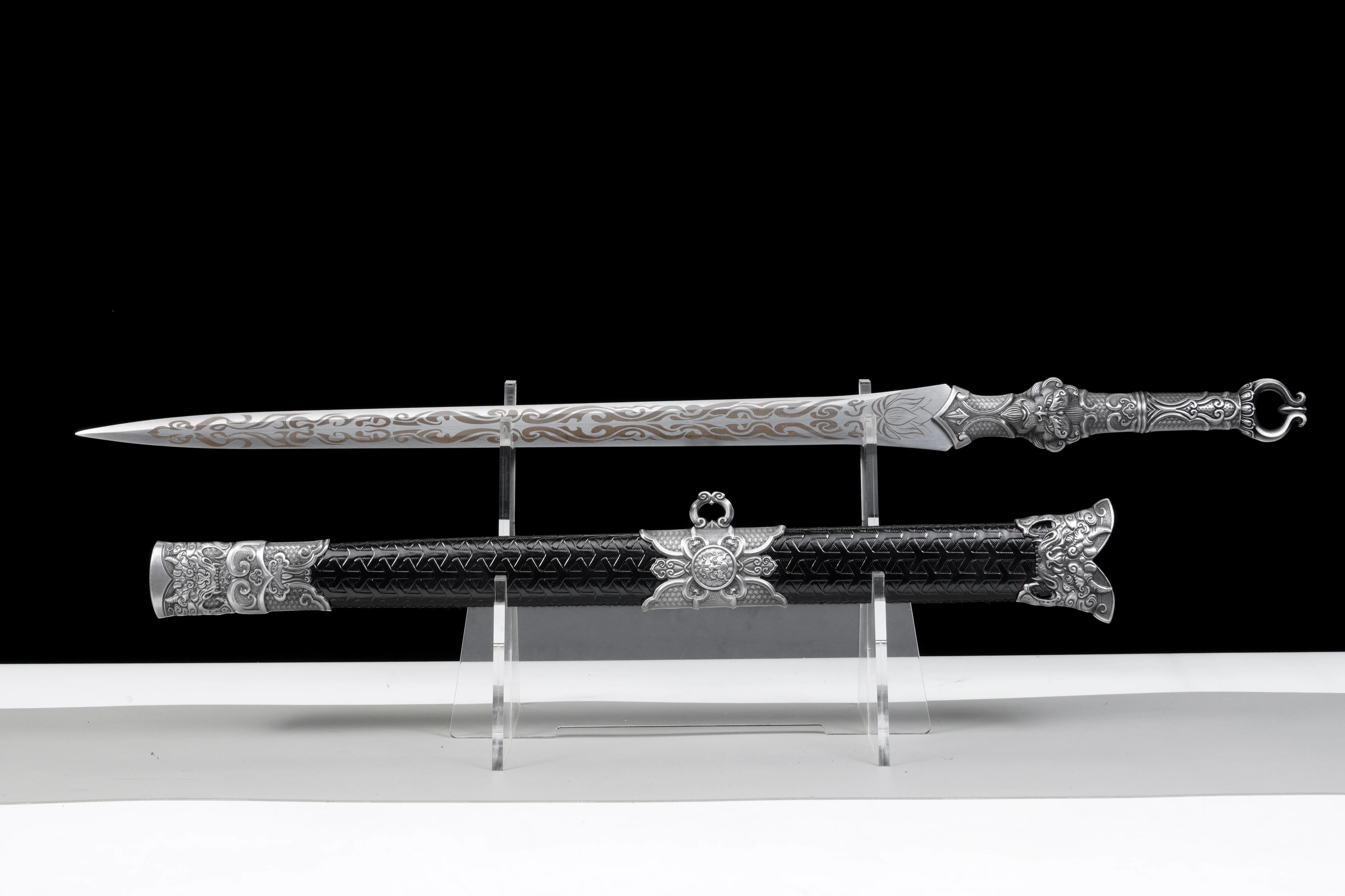 قرد الوحش الساموراي السيف الصلب حاد بيد واحدة القرن السيف كاتانا تأثيري لعب الأدوار ، فنون الدفاع عن النفس عشاق هدية ،