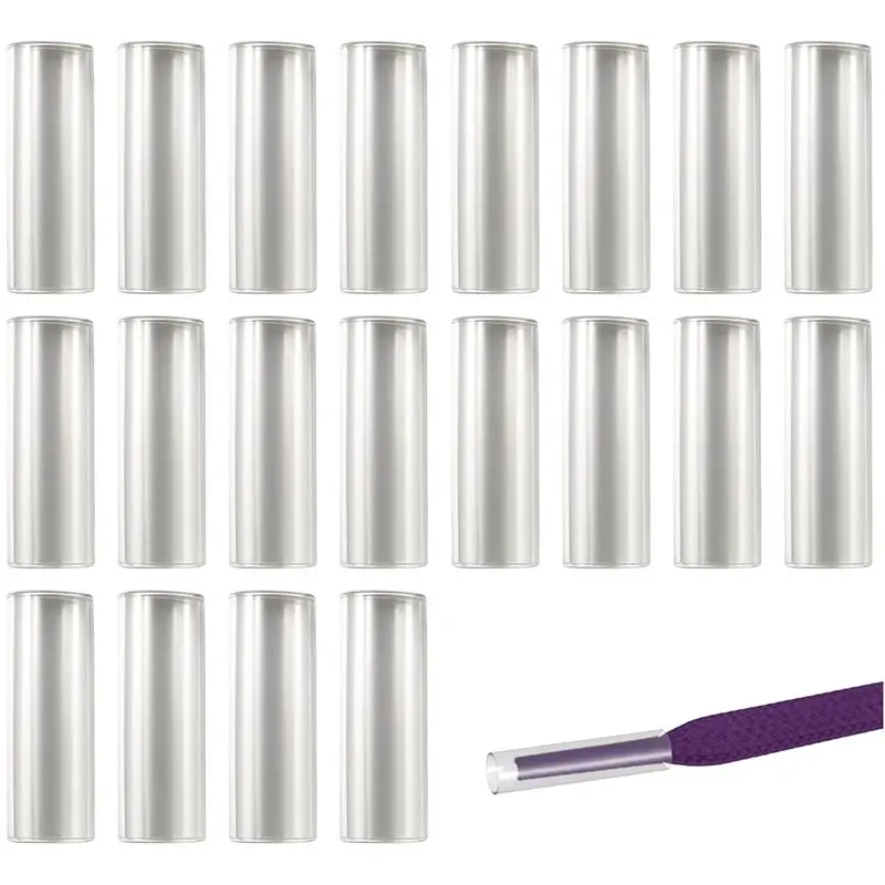 AB34-For Damaged For Shoes Replacement Kit- 200Pcs Shoelace Tips& Heat-Shrink Repair, DIY Customization Aglets Included