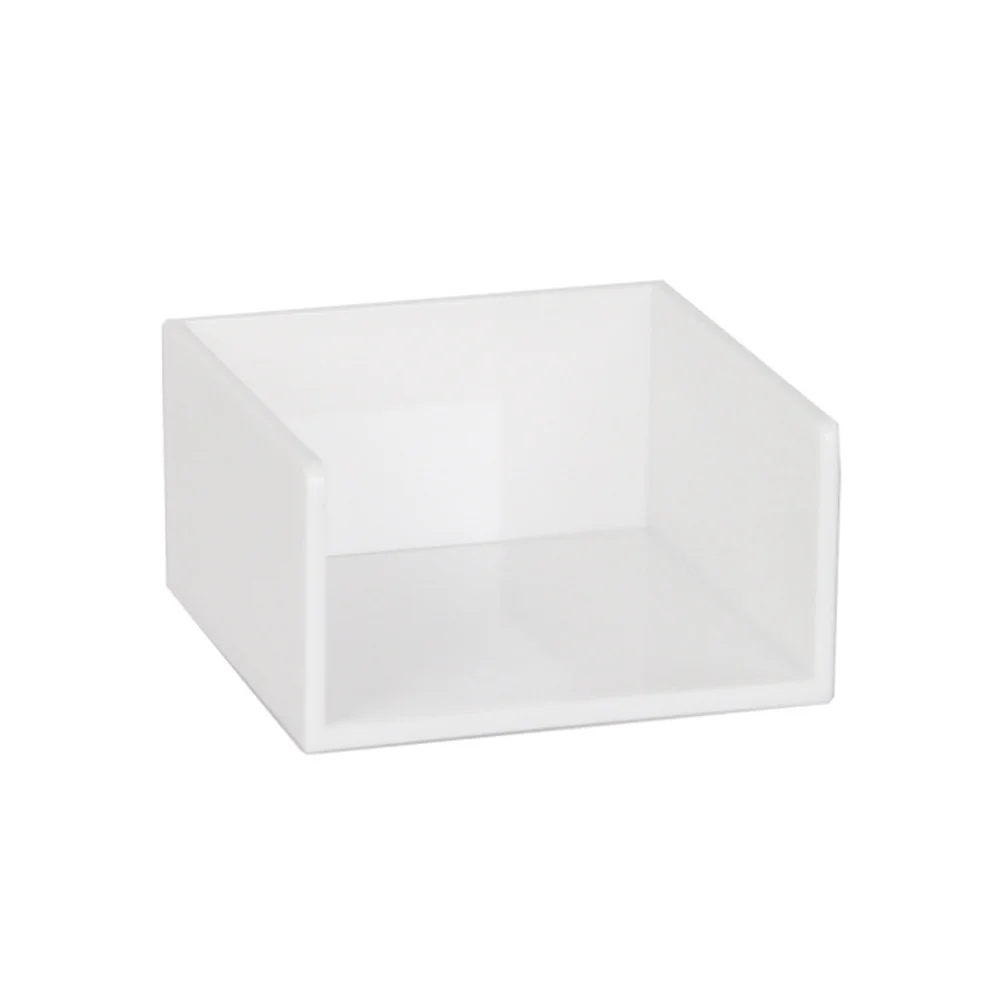 

Memo Holder White Compact Desktop Note Container Anti-Slip Bottom Self-Stick Note Dispenser For Office School Home Desktop