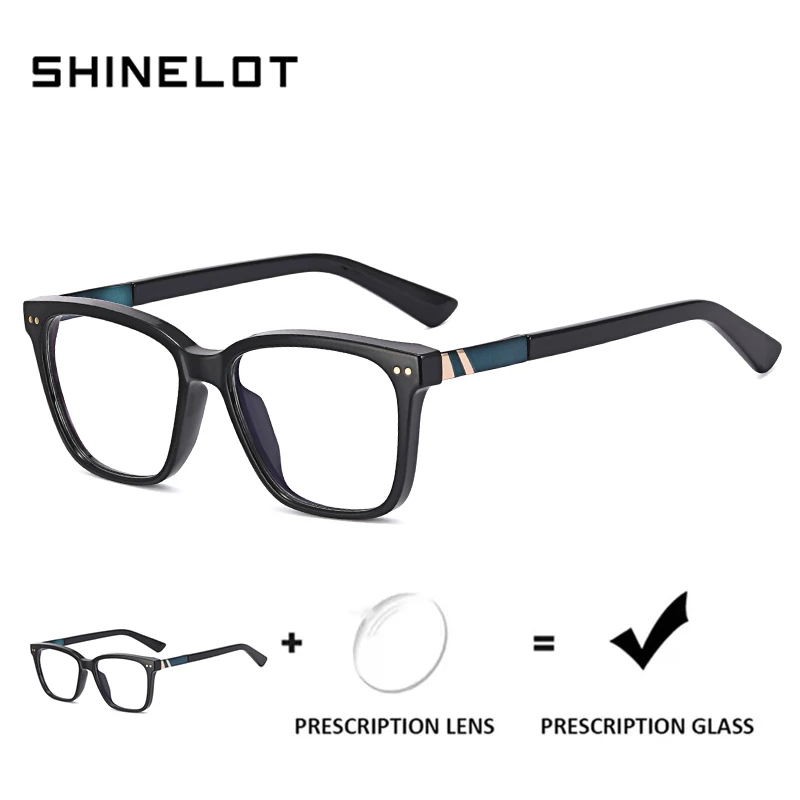 

SHINELOT 93398 Деловые мужские очки для близорукости по рецепту, классические мужские очки, прогрессивные очки высокого качества