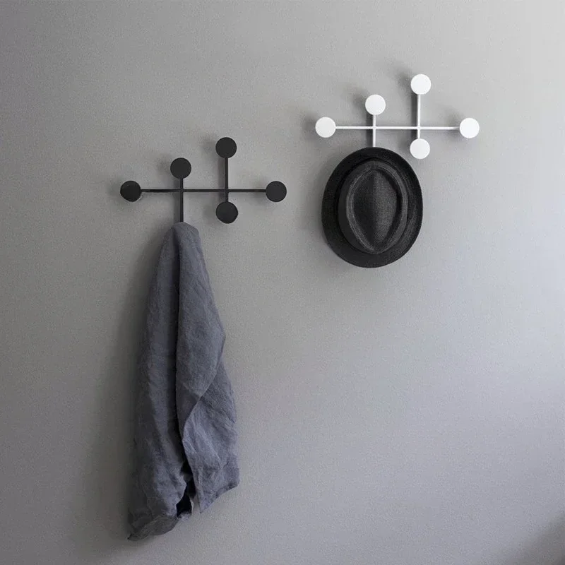 Modern Simple Nordic Wall Hanger Clothes Storage Organizer Coat Rack Metal Creative Multipurpose