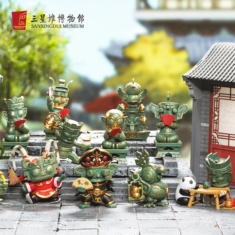 Sanxingdui Museum Sichuan Xiaodui Blind Box Caja Ciega Guess Toy Girl Anime Character Cute Model Box Surprise Gift Mystery Box