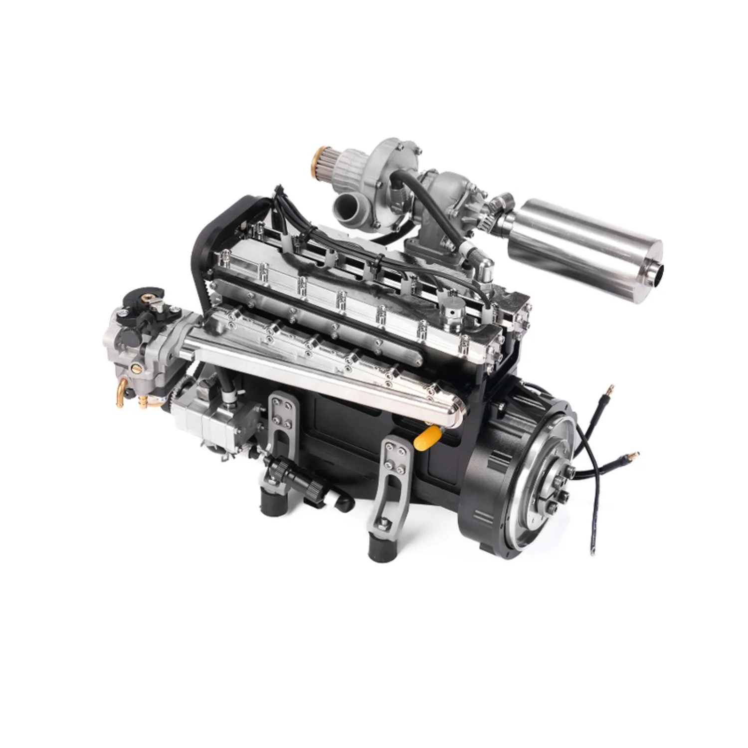 GS-L6 28CC  Water Cooled Engine Model Kit CDI Ignition Four Stroke Inline L6 Gas Version Internal Combustion Real Micro Engine