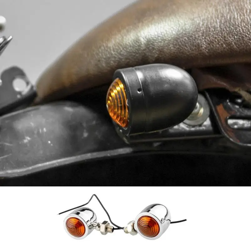 Motorcycle Turn Indicator 2pcs Mini Round Running Lights For Motorcycle Turn Daytime Motorcycle Running Lights For Rear And Head