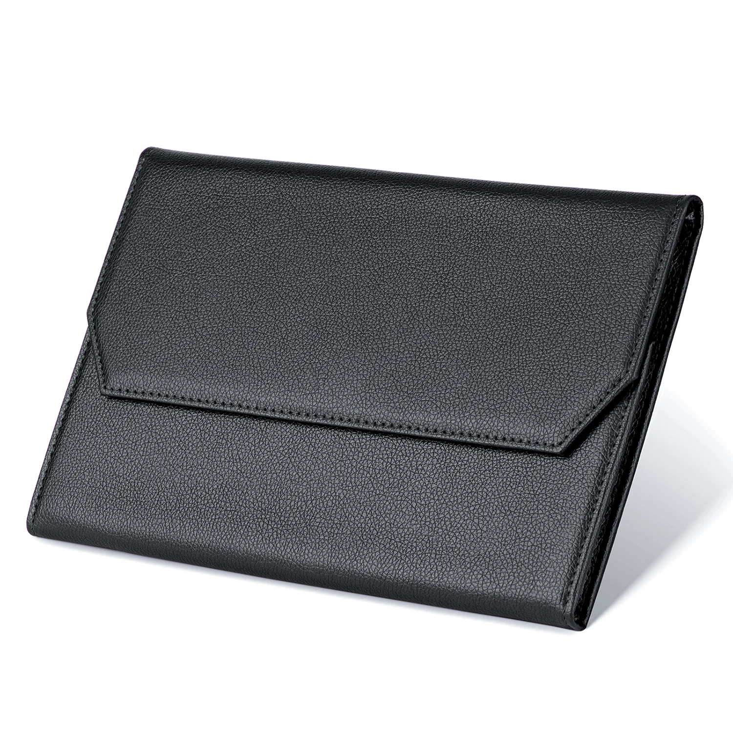 Imagem -04 - Asvine Couro Genuíno Fountain Pen Case Handmade Display Holder Preto ou Marrom Escritório Estudantes Papelaria 12 Slots