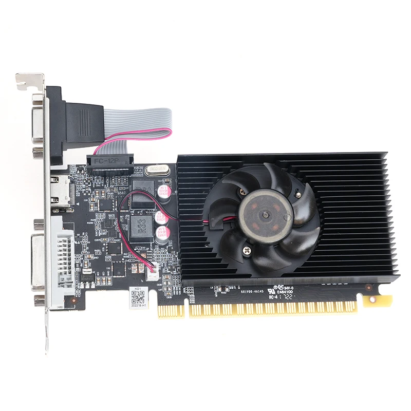الشركة المصنعة رخيصة Geforce GT210 610 710 730 1030 1GB 2GB 4GB GDDR3 GDDR5 64 بت GPU بطاقة رسومات الكمبيوتر للكمبيوتر