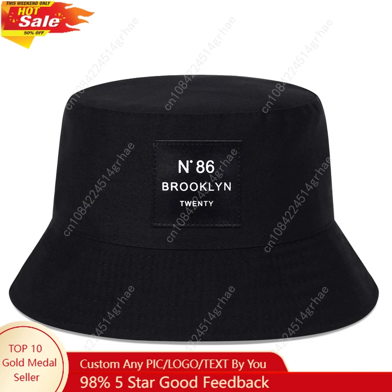 

Spring Summer Brooklyn panama Bucket Hat Fisherman Hat Outdoor Travel Hat Fashion Sun Hats for Men Women Bob Panama bucket Hats