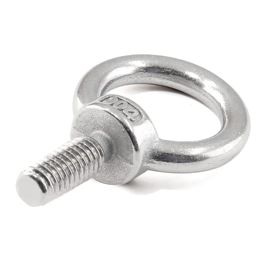12 szt. Śruby oczkowe M6 ze stali nierdzewnej 304 z gwintem zewnętrznym, śruby oczkowe z pierścieniem, wytrzymałe