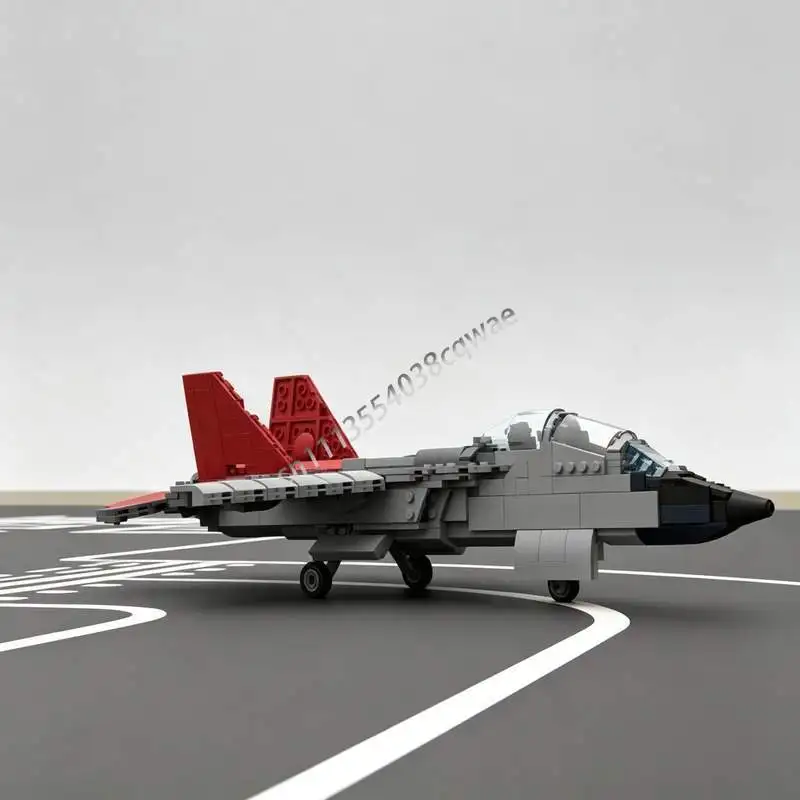 Конструктор-головоломка 843 детали: Модель учебного самолета Redhawk. Набор для самостоятельной сборки, развивающая игрушка, коллекционный подарок.