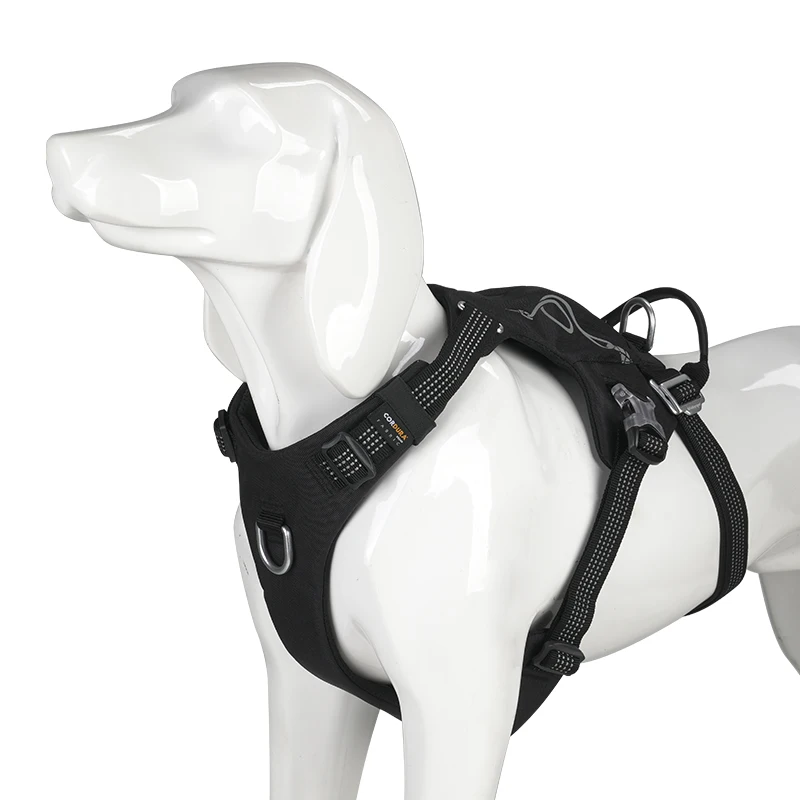 Arnês à prova de escape com zíper com zíper tático cão de cachorro e fácil controle de controle mochila militar yh1811