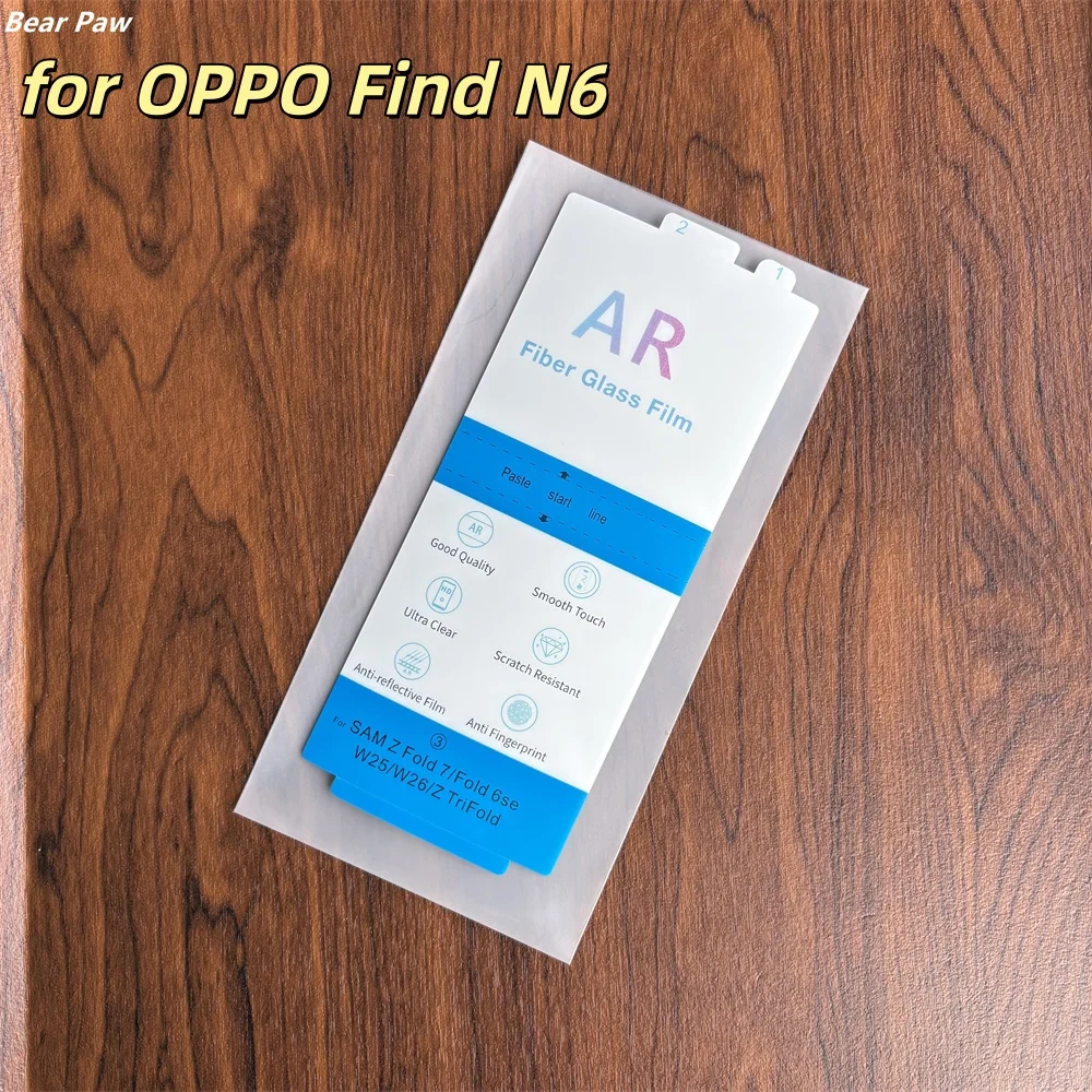 

2Pcs Enhanced Anti-reflective AR Film for OPPO Find N6 N5 HD AR Anti-reflection Outer Screen Protector Not GlassNo Fix Toolf