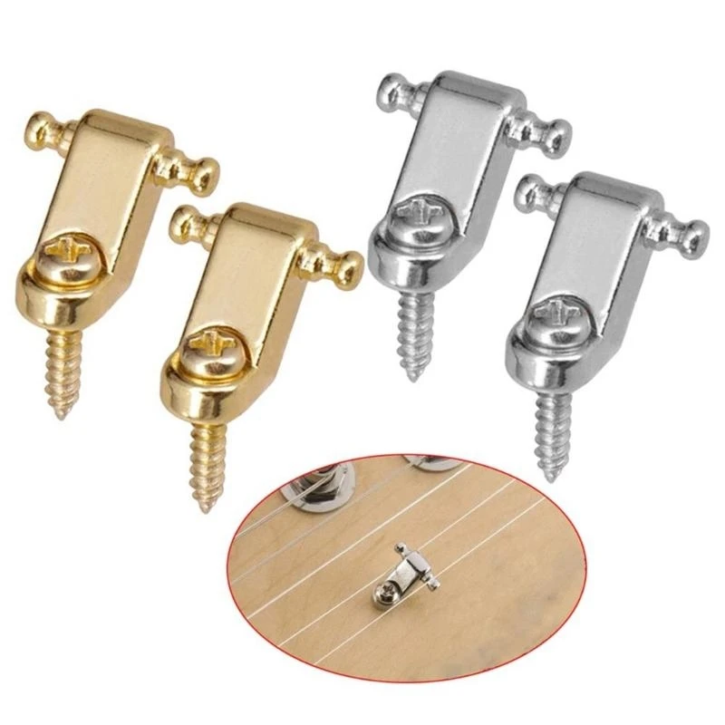 2 Pcs Roller String Trees Guitar String Guide String Retainer with Mount Screws