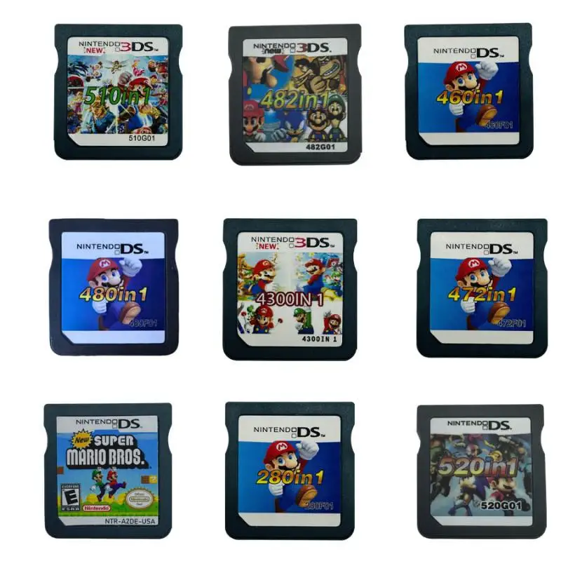 Игровая карта NDS Super Mario DIY, английская и американская версия, коллекционная карта Naked Card, праздничные подарки