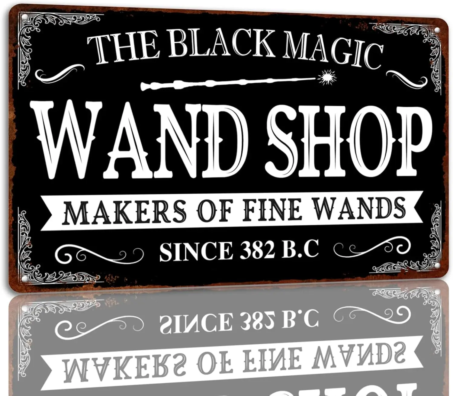 Y1,The Black Magic Wand Shop Halloween Metal Tin Sign Autumn Decor Signs Witch Pumpkin Home Wall For Kitchen Cafe