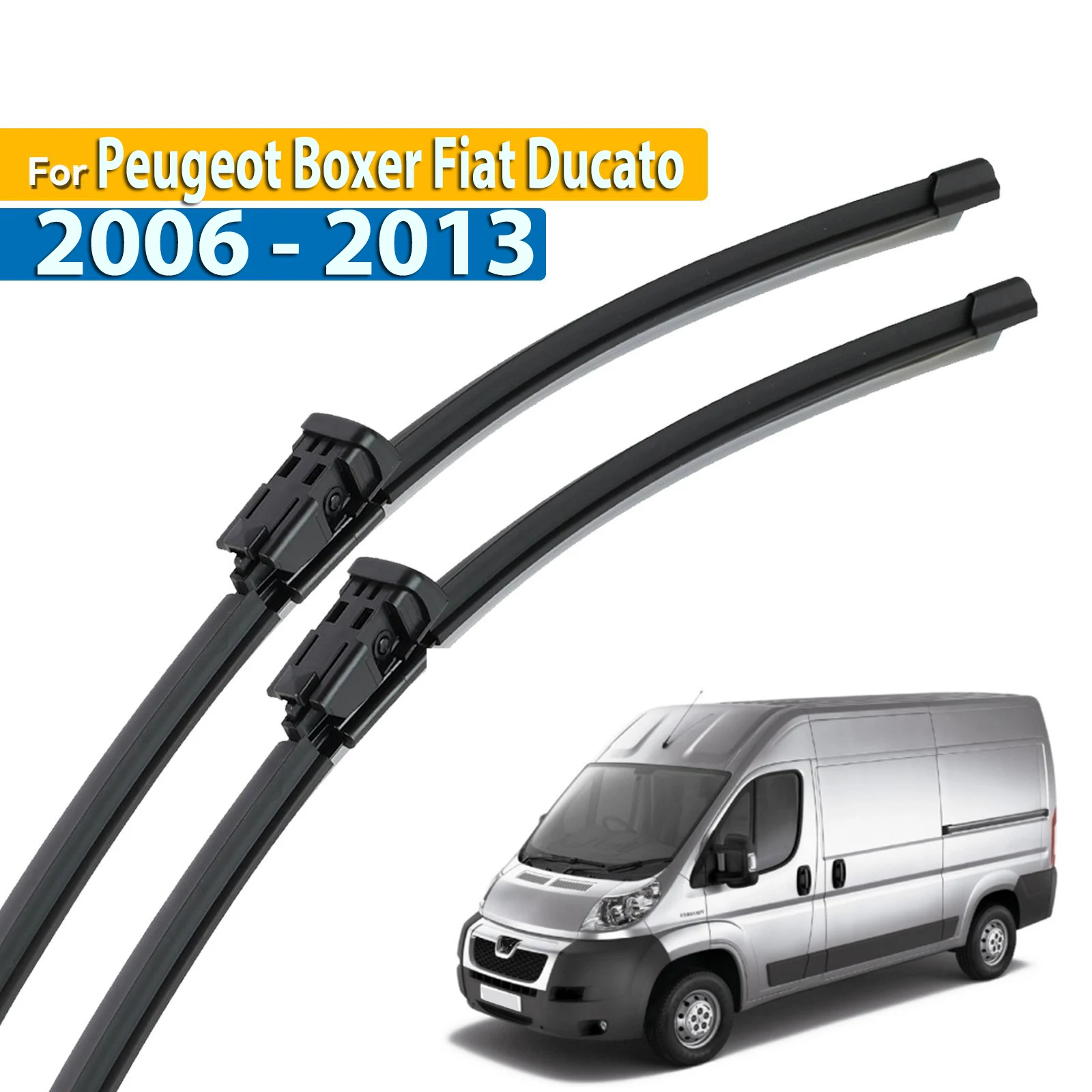 Erick's Wiper LHD Front Wiper Blades For Peugeot Boxer Fiat Ducato 2006 - 2013 Windshield Windscreen Window Rain Brush 26''+21''