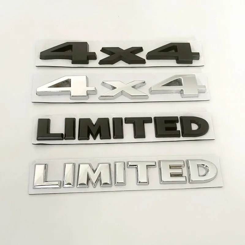 3D Metal Car Trunk Badge Stickers For Jeep 4X4 Limited Letters Emblem Logo Grand Cherokee Overland Compass Wrangler Accessories