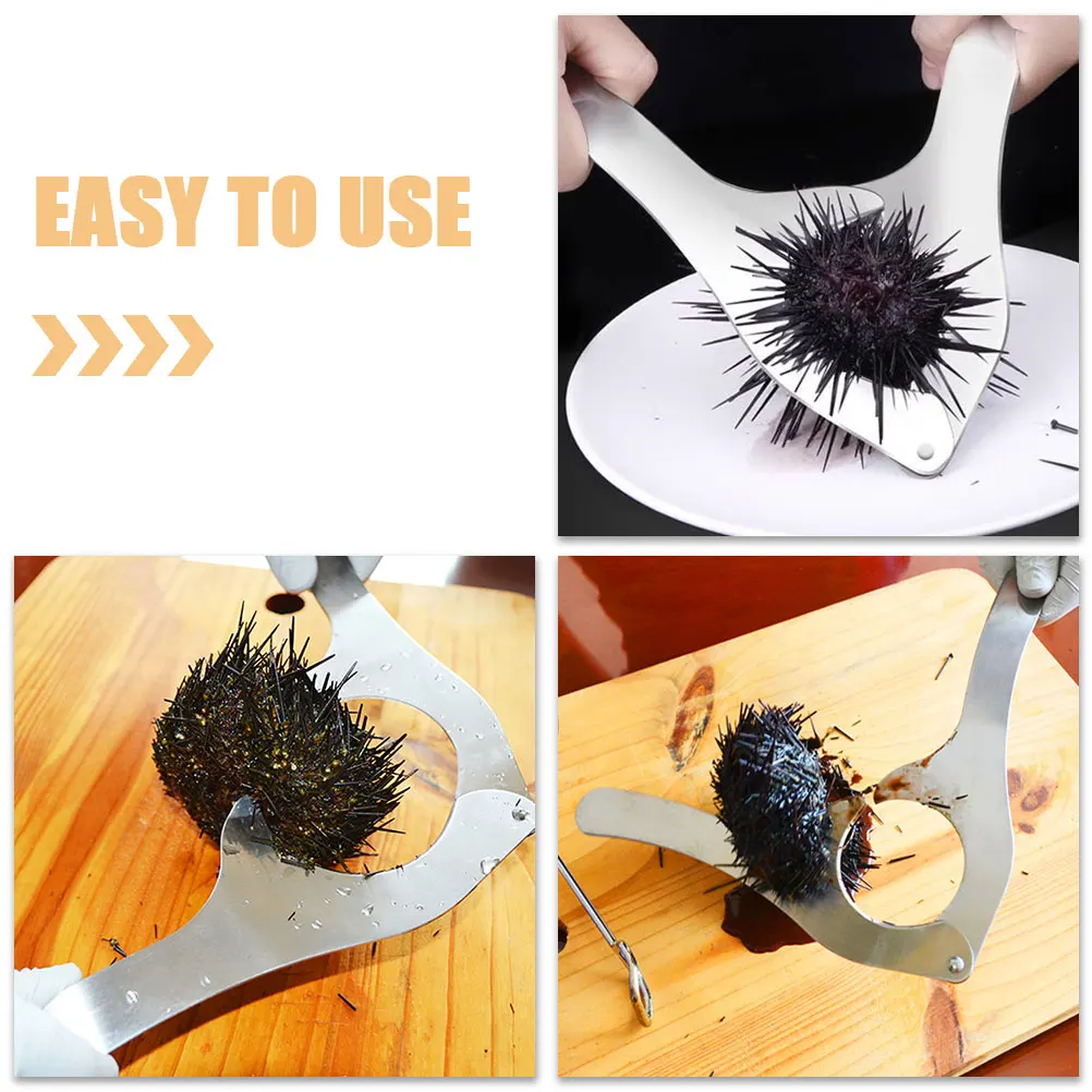 

Steel Sea Urchin Opener Kitchen Gadget For Seafood Shellfish Practical Sea Urchin Opener Shucker Tool Home Restaurant Use