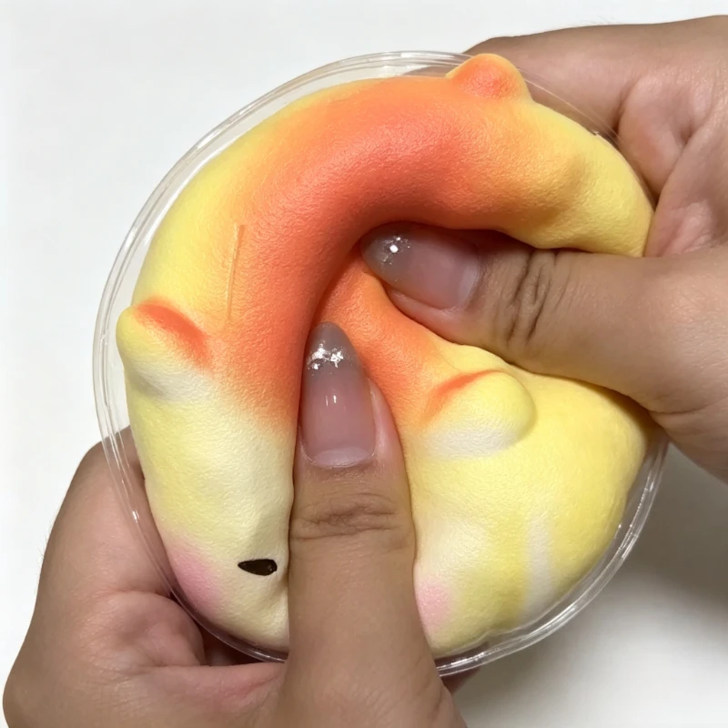 Crunchy Squishy Cute Puppy Bread Squeeze Toys Soft Simulated Food Anti Stress Fidgets Toys Slow Rebound Relieve Stress Toy image 4