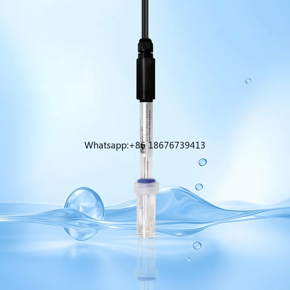 500-12 A2 Seawater pH Sensor 0-14pH IP68 Submersible 4-20mA for Marine Aquaculture Offshore Environmental Monitoring Saltwater