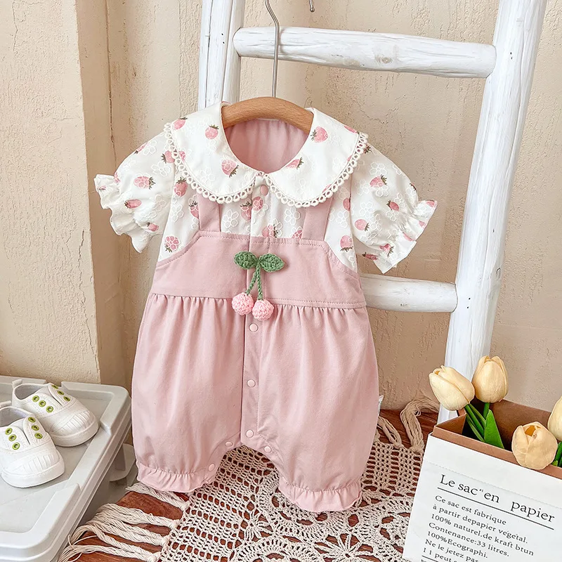 

Newborn Baby Clothes Bodysuits Summer Short Sleeved Baby Girl Jumpsuit Baby Boy Clothes Babies Girl Romper Ropa De Bebe Niña 아기옷