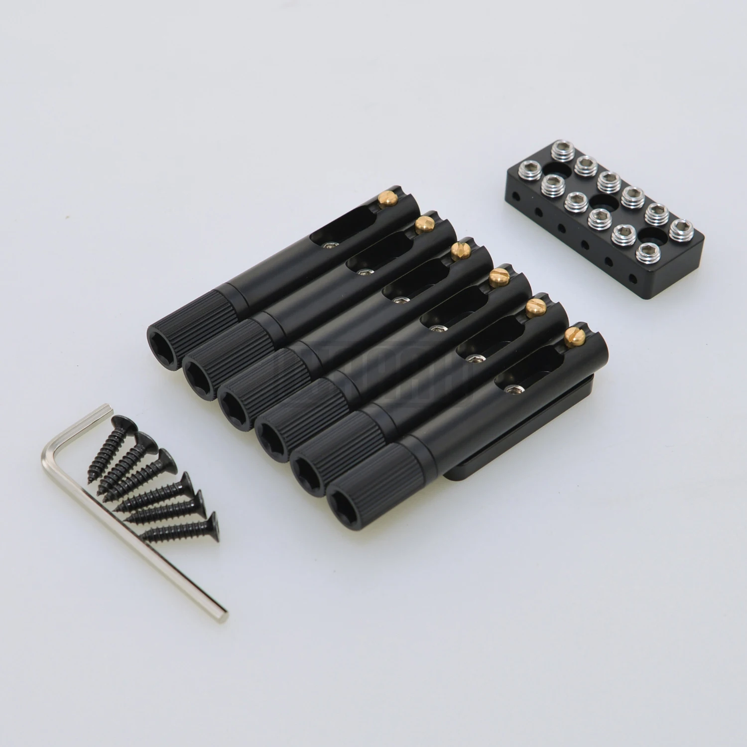 1 Set 6 Strings Headless Guitar Bridge Single Bridge For Electric Guitar