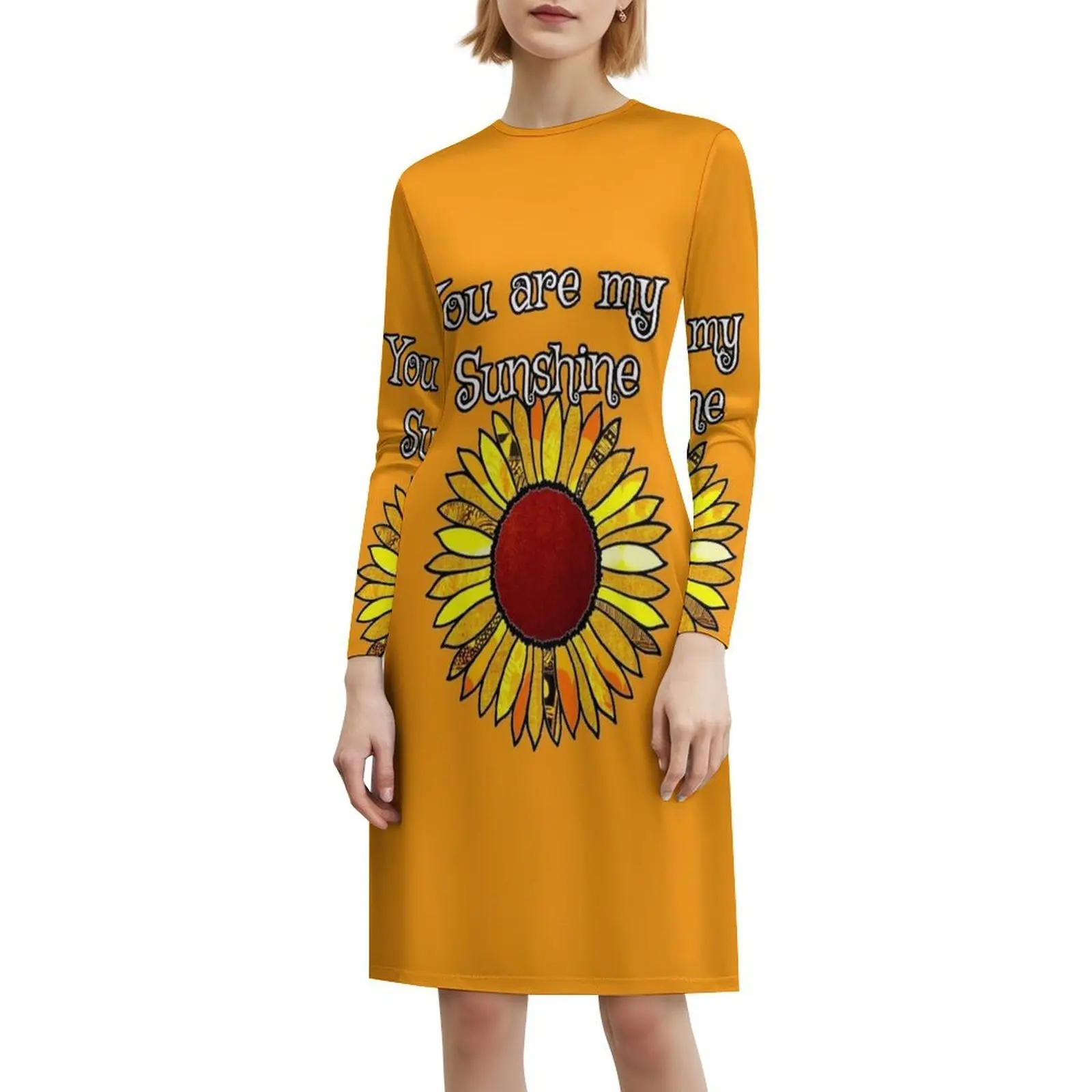 فستان You Are My Sunshine النسائي الهيب هوب ملابس الشارع الشهير مطبوع عليه رسومات جرافيك ملابس الحفلات والنوادي أنت بلدي أشعة الشمس الوحيدة فستاني #6