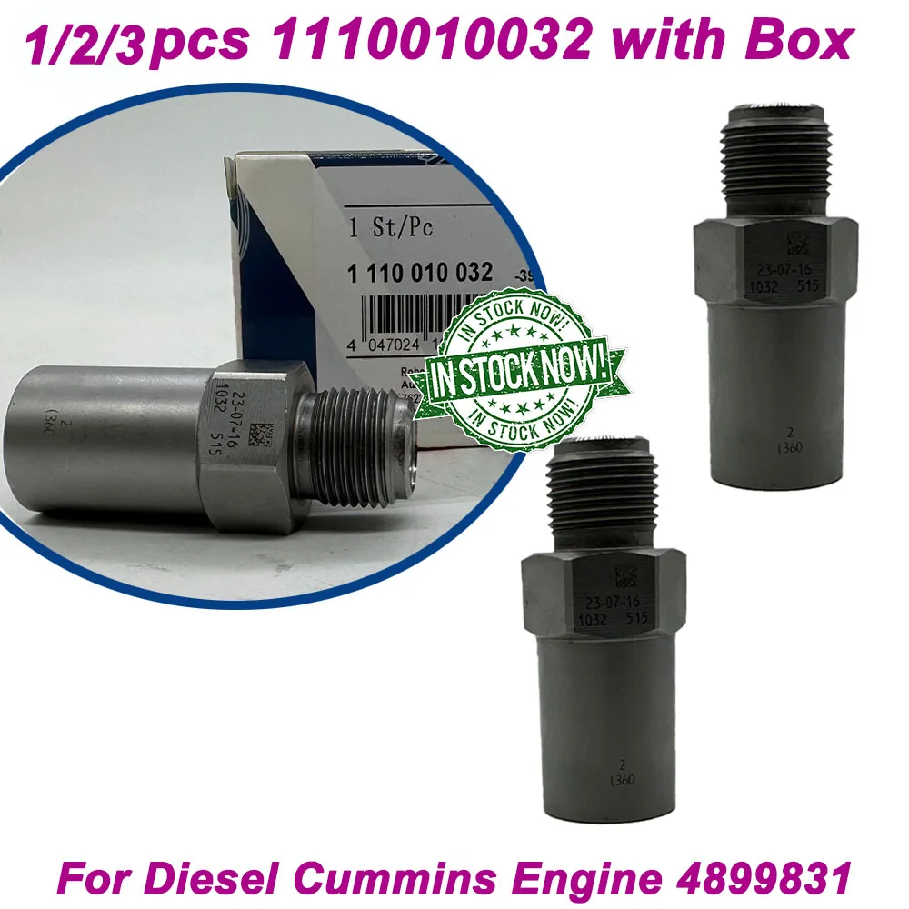 1/2/3PCS 1110010032 Common Rail Fuel Pressure Relief Valve For Diesel Cummins Engine 504053866 4899831 1 110 010 032, MADE IN DE