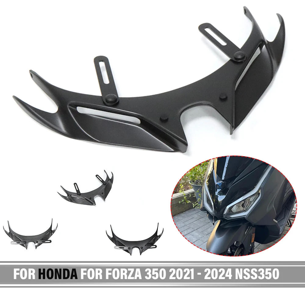 For Honda FOR Forza 350 2021 2022 2023 2024 125 2023-2024 Motorcycle Front Fairing Winglets Aerodynamic Wing Side Wings Spoiler