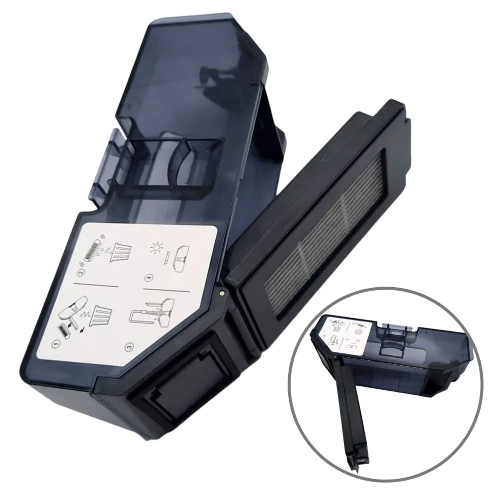 1PC Plastic Dust Box Efficient Dust Containment Dust Container For Ecovacs For Deebot T50 / T50 PRO Vacuum Cleaner Spare Parts