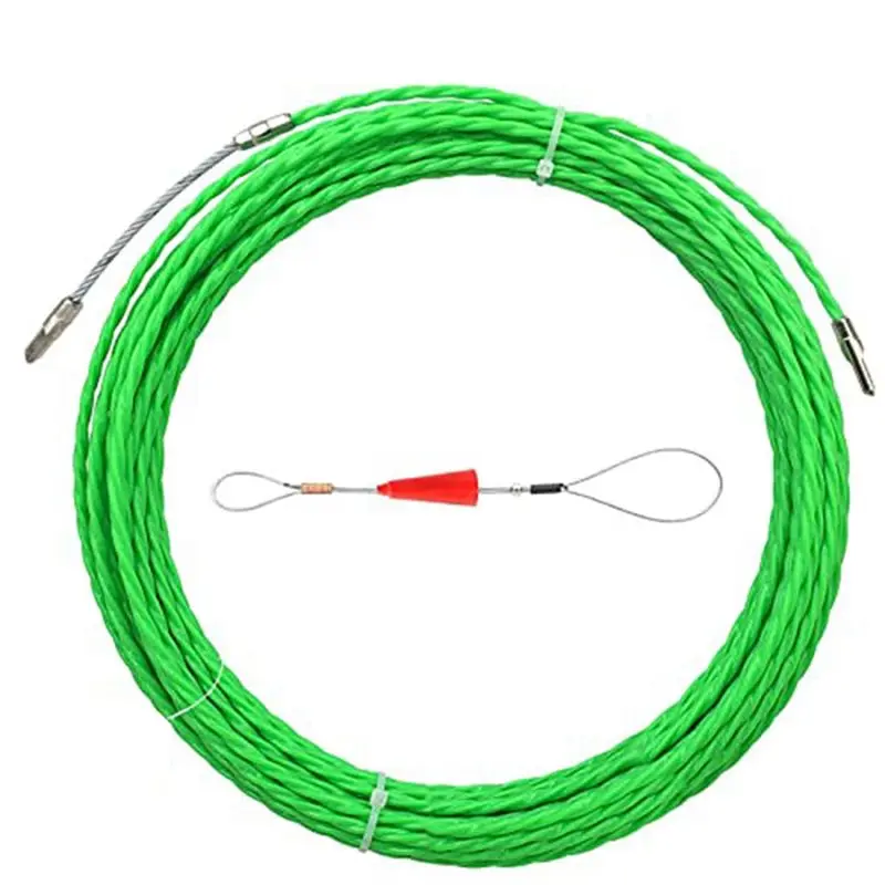 REST 10M 33Ft Fish Tape Cable Puller Kit 4.5Mm PET Electrical Cable Puller Through Wall Wire Guide Device Threader