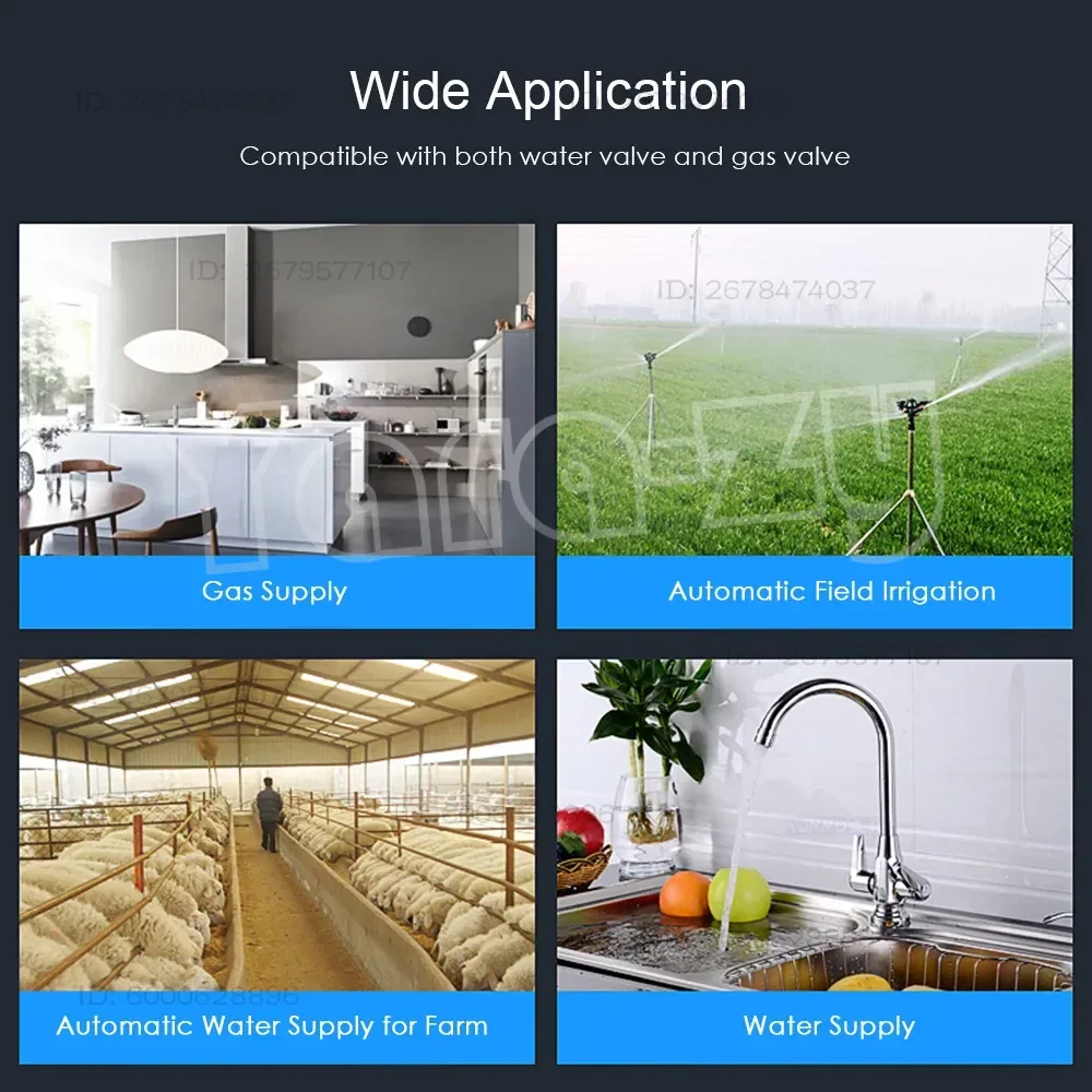 Stable Tuya WiFi Water Valve Zigbee Gas Shutoff Controller Support Alexa Google Assistant Smart Wireless Control Smart Life App