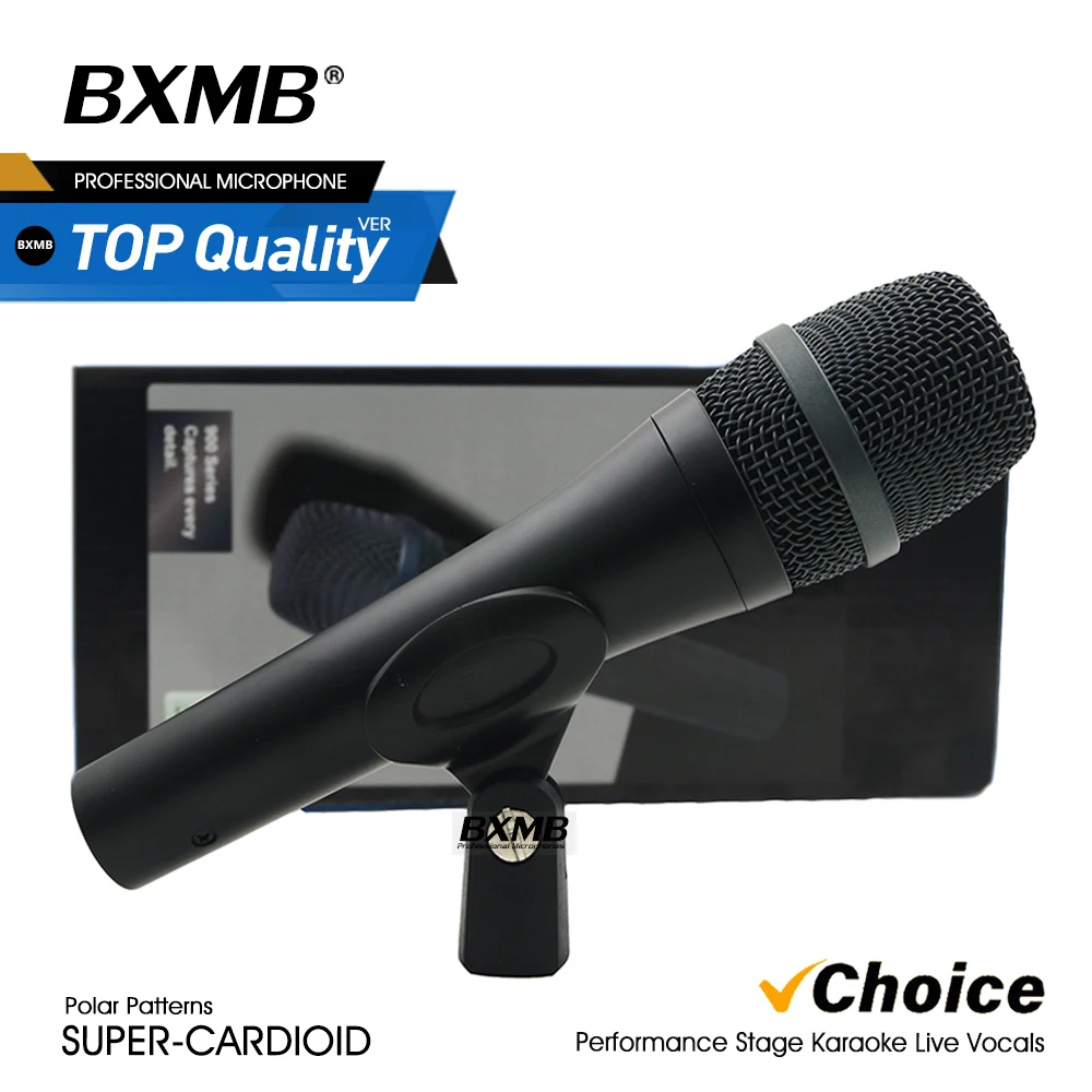 

Metal E945 Professional Wired Microphone 945 Super-Cardioid Dynamic Mic For Performance Karaoke Live Vocal Podcasting Recording