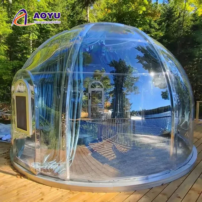 AOYU Luxury Resort Transparent Dome Elegant Outdoor Tent for Camping and Hotel Use Premium Outdoor Shelter