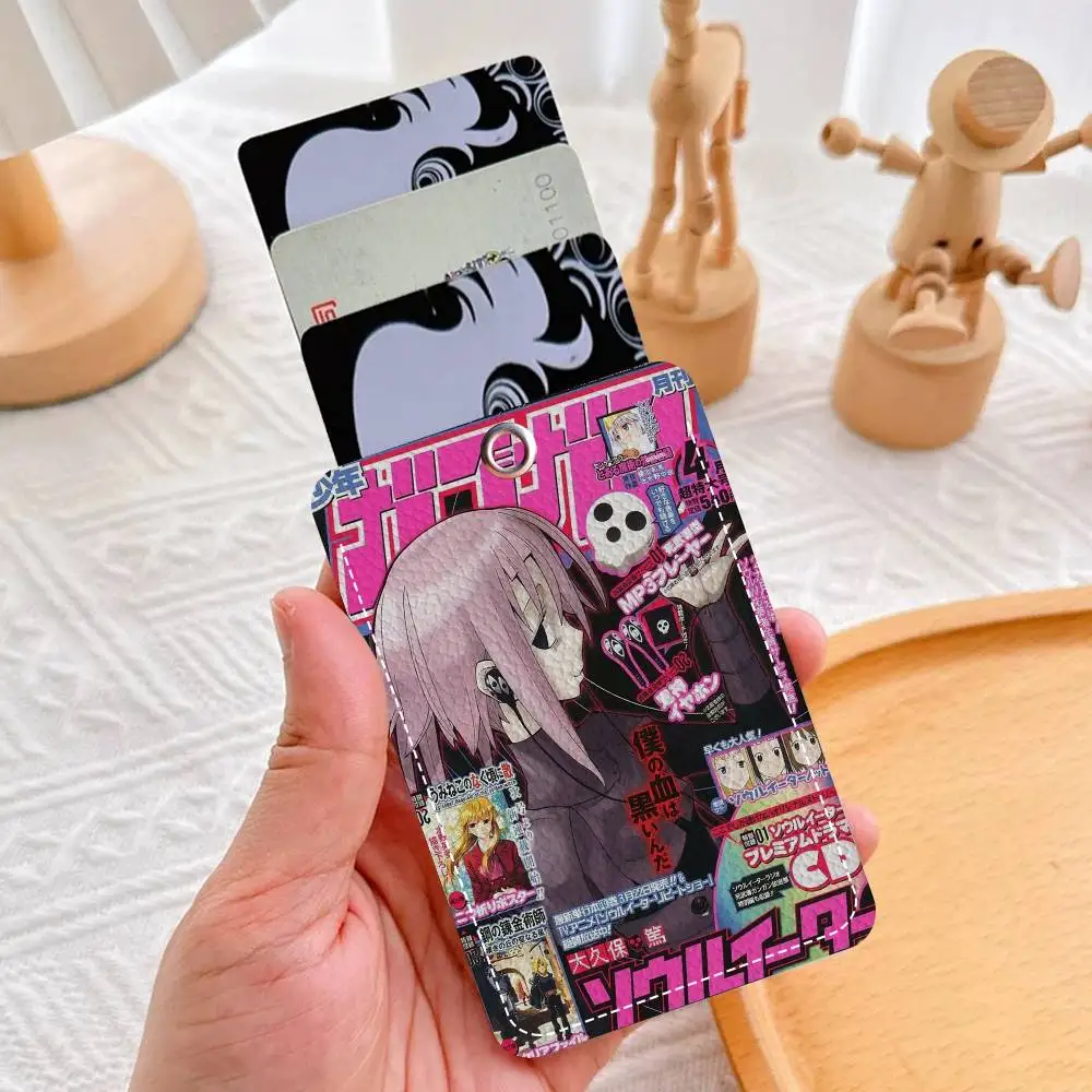 حامل بطاقة الوصول من البولي يوريثان على طراز S-Soul E-Eater مع سلسلة مفاتيح - حماية تنفيذية لبطاقة البنك، والمترو الأنفاق، وحافظة بطاقة الحافلة