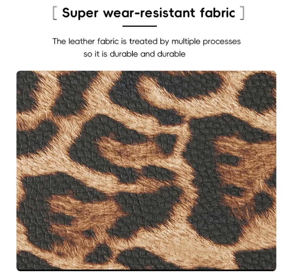 Neue Retro-Geldbörse mit Leopardenmuster, ultraleicht, modisch, vielseitig, für Damen – Detail 5