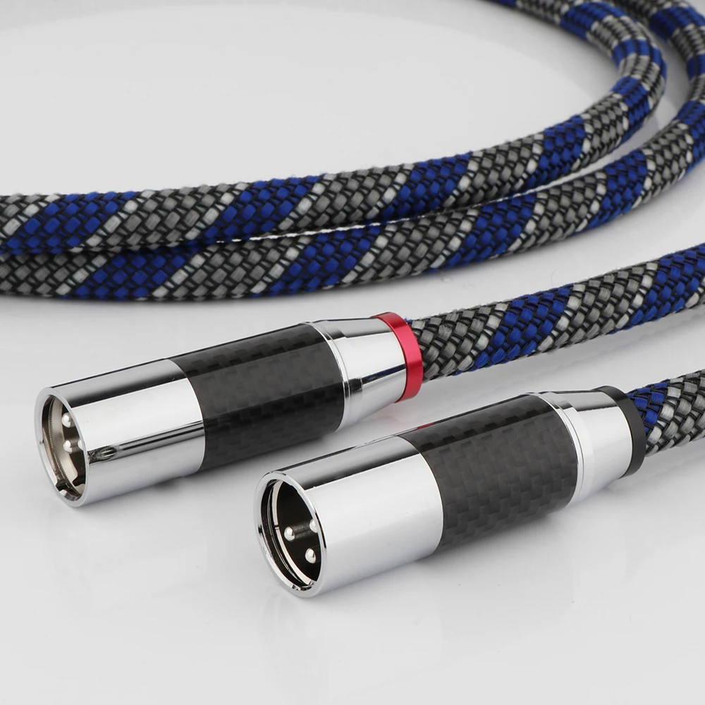 xlr Audiokabel 3Pin xlr Draht OCC versilbert geräuscharmes Mikrofonkabel symmetrisches Kabel für Mikrofon, Verstärker – Detail 11