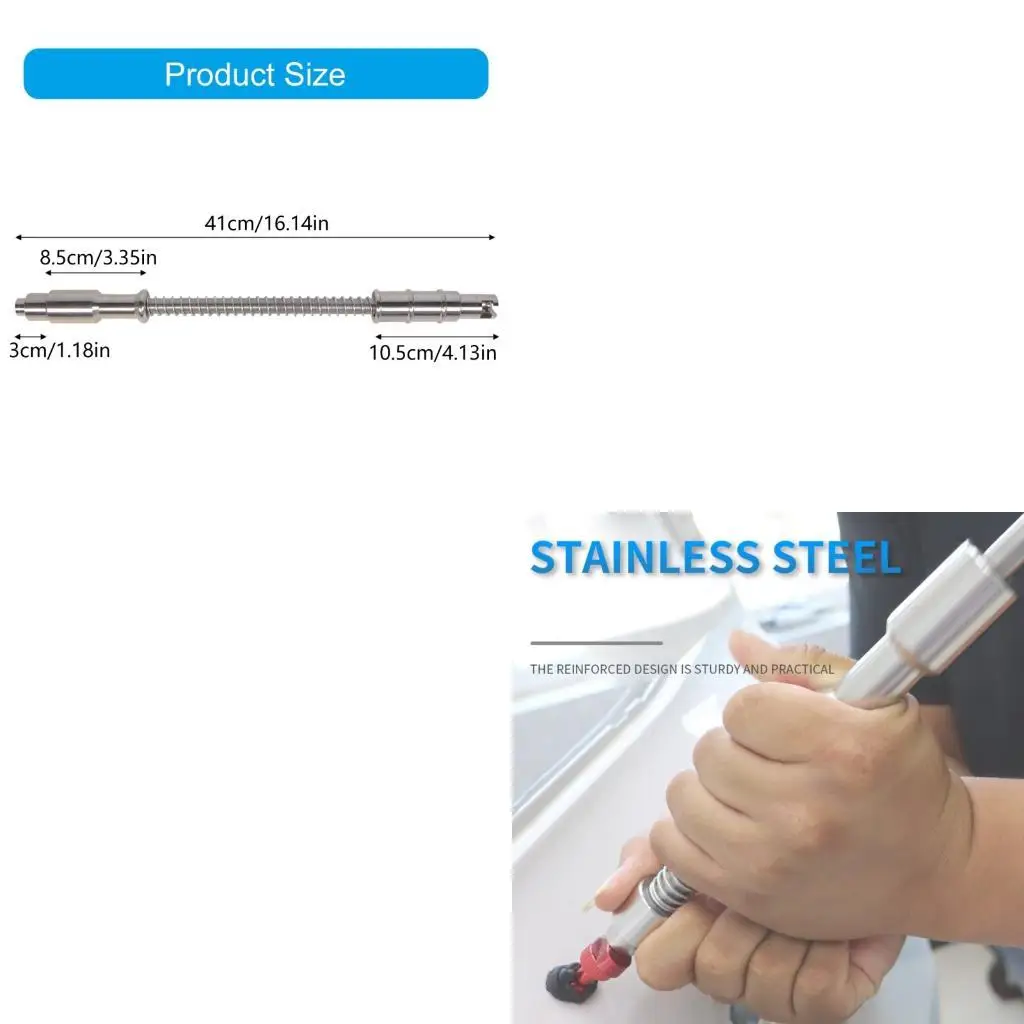 

652F Detachable Car Dents Repair Tool Stainless Spring Loaded Hammer Universal Pit Remover Auto Body Dents Repair Puller