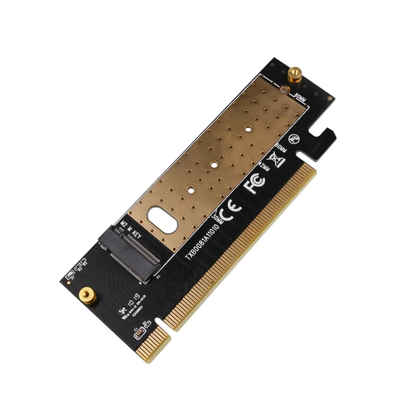 Top-M.2 Nvme SSD NGFF TO PCIE 3.0 X16 Adapter Card M Key Interface Expansion Card Full Speed Support 2230 To 2280 SSD