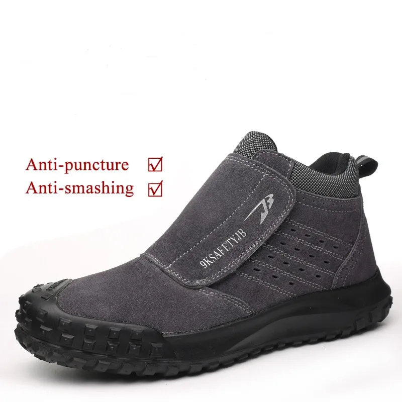 

Man Safety Shoes Puncture-Proof Work Sneakers Lightweight Work Men Steel Toe Safety Boots Indestructible shoes