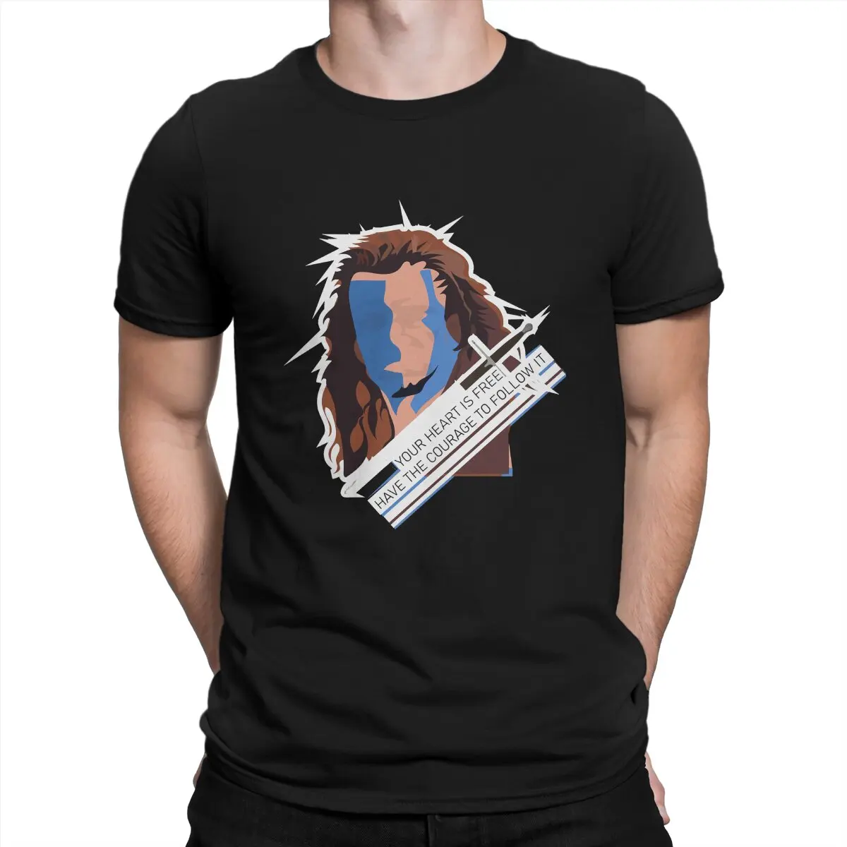 Braveheart William Wallace Man TShirt Classic Fashion T Shirt Harajuku Streetwear Hipster