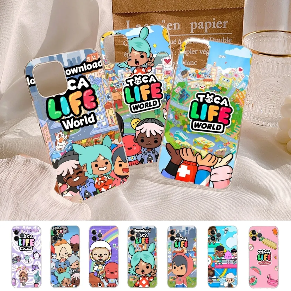 

Toca Boca Toca Life World Phone Case For iPhone 15 14 11 12 13 Mini Pro XS Max Cover 6 7 8 Plus X XR SE 2020 Funda Shell