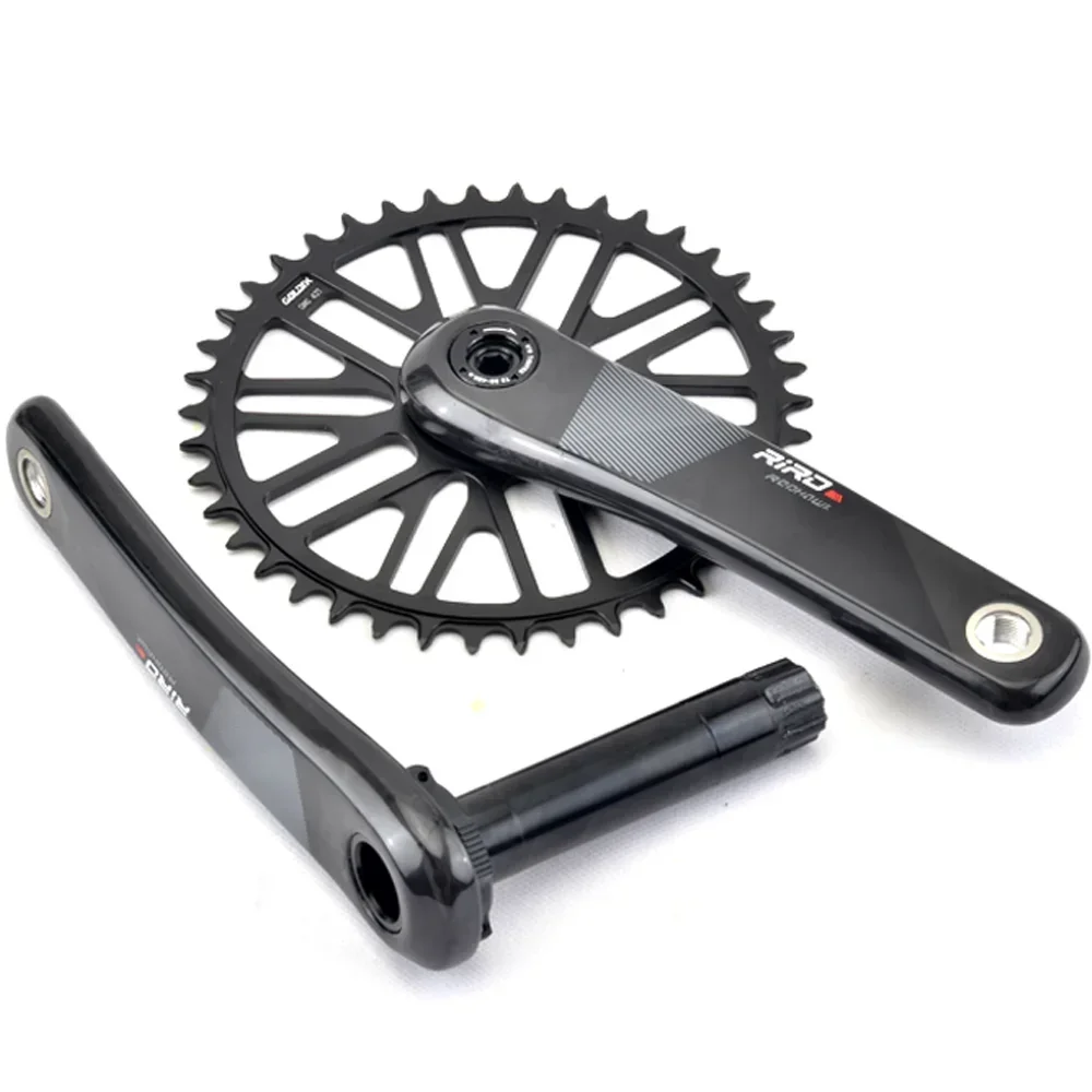 GOLDIX Carbon Fiber Crank Road/Gravel Bike 11/12 Speed 50-34/53-39T Direct Mount Bicycle Crankset 170mm 32-48T Chainring Bike