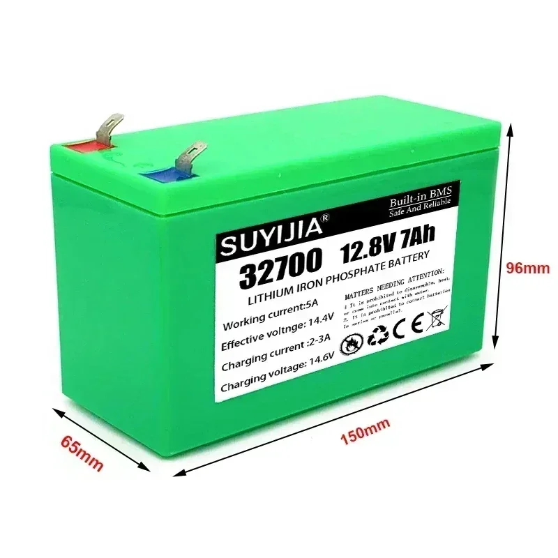 4S1P 32700 Power Lithium Battery 12.8V 7Ah 4S 40A Balanced BMS Electric Bicycle Electric Boat Uninterruptible Power Supply 12V