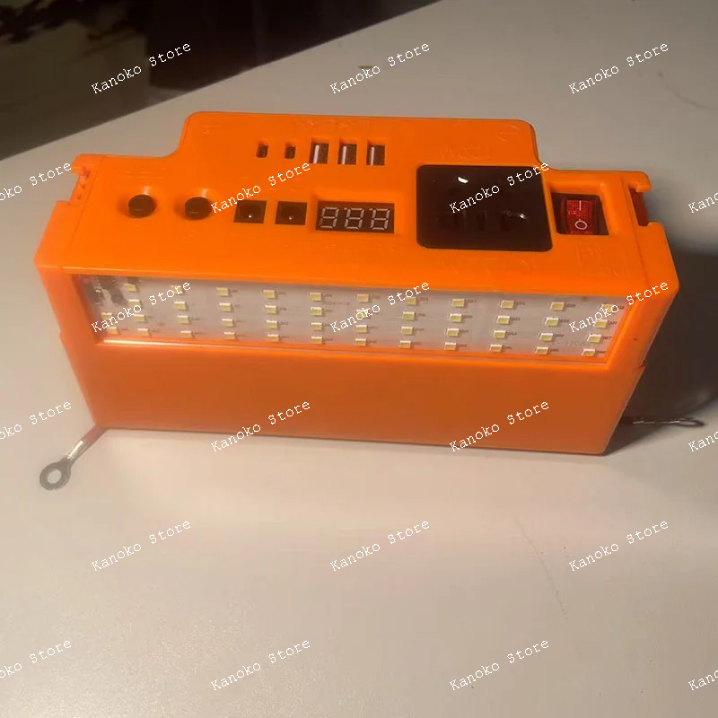 غطاء بطارية USB متعدد الوظائف، عاكس الطاقة المتنقلة بالطاقة الشمسية، محول البطارية، إضاءة الطوارئ