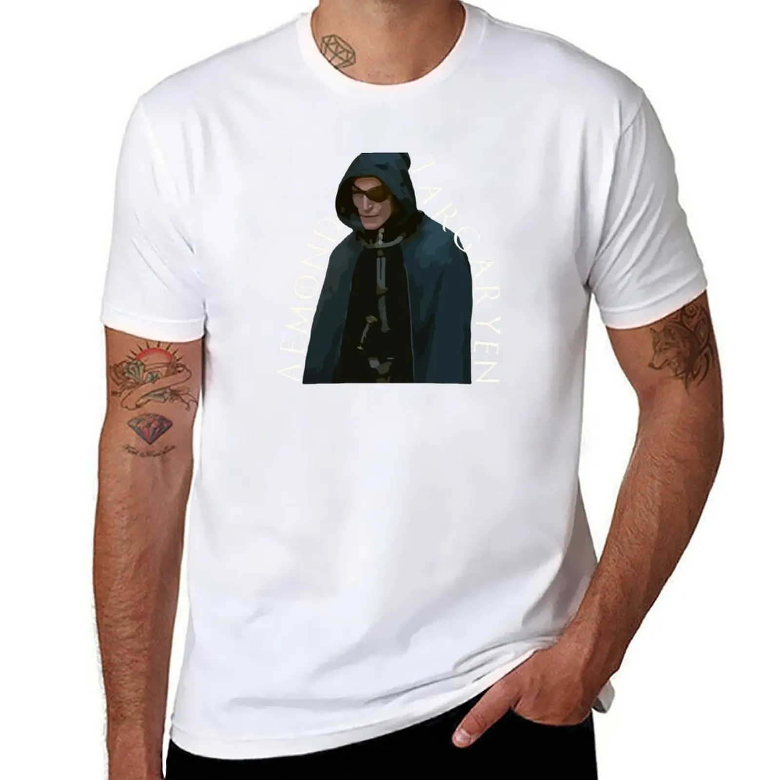

Aemond targaryen Eyepatch Cloak T-Shirt Summer Casual Loose T-Shirt